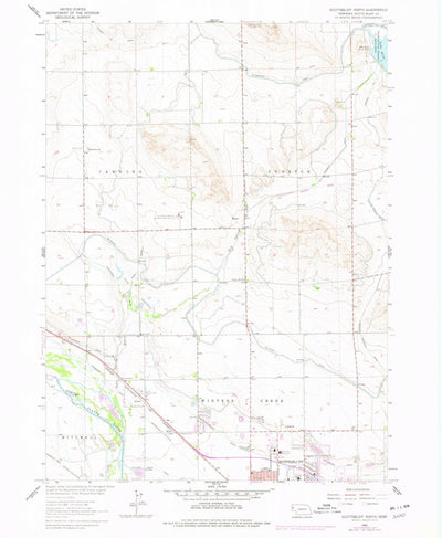 United States Geological Survey Scottsbluff North, NE (1963, 24000-Scale) digital map