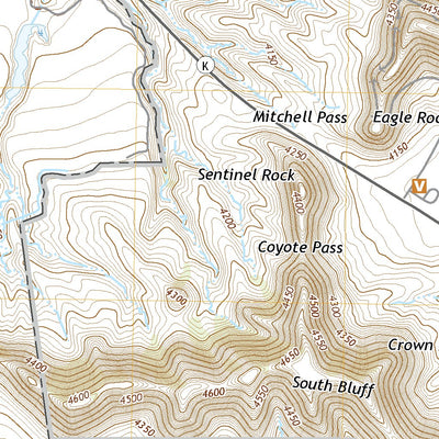 United States Geological Survey Scottsbluff South, NE (2021, 24000-Scale) digital map