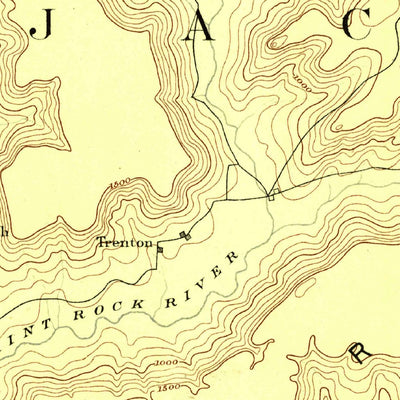 United States Geological Survey Scottsboro, AL-TN (1888, 125000-Scale) digital map