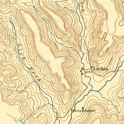 United States Geological Survey Scottsboro, AL-TN (1892, 125000-Scale) digital map