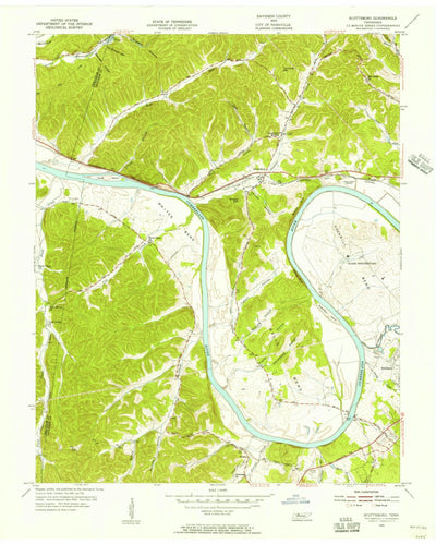 United States Geological Survey Scottsboro, TN (1955, 24000-Scale) digital map