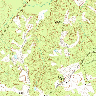 United States Geological Survey Scottsburg, VA (1968, 24000-Scale) digital map