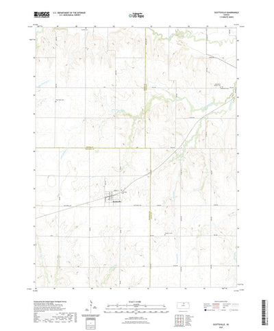 United States Geological Survey Scottsville, KS (2022, 24000-Scale) digital map
