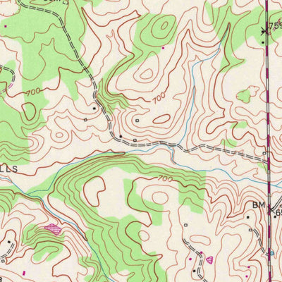 United States Geological Survey Scottsville, KY (1954, 24000-Scale) digital map