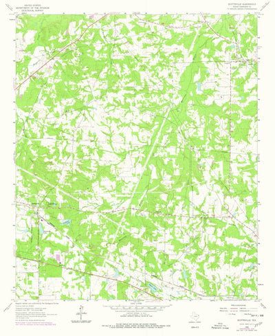 United States Geological Survey Scottsville, TX (1962, 24000-Scale) digital map