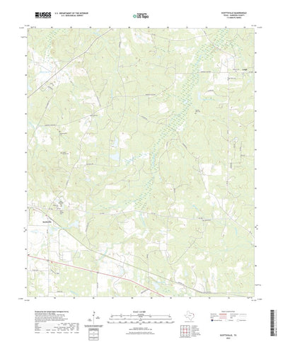 United States Geological Survey Scottsville, TX (2022, 24000-Scale) digital map