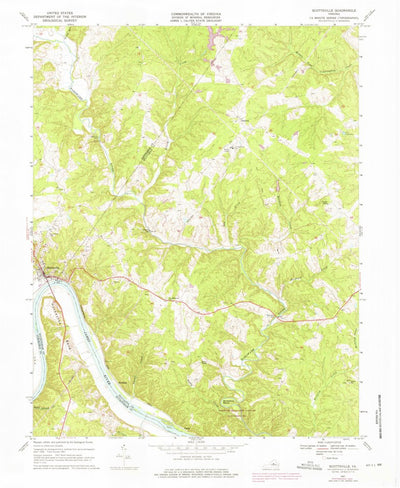 United States Geological Survey Scottsville, VA (1967, 24000-Scale) digital map