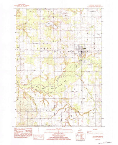 United States Geological Survey Scottville, MI (1983, 25000-Scale) digital map