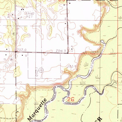 United States Geological Survey Scottville, MI (1983, 25000-Scale) digital map