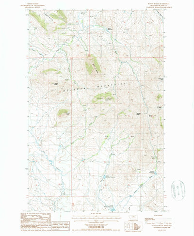 United States Geological Survey Scotty Butte, MT (1987, 24000-Scale) digital map