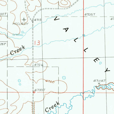 United States Geological Survey Scotty Creek, OR (1990, 24000-Scale) digital map