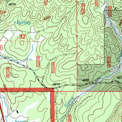 United States Geological Survey Scotty Creek, OR (1998, 24000-Scale) digital map