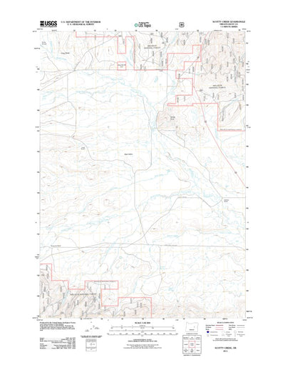 United States Geological Survey Scotty Creek, OR (2011, 24000-Scale) digital map