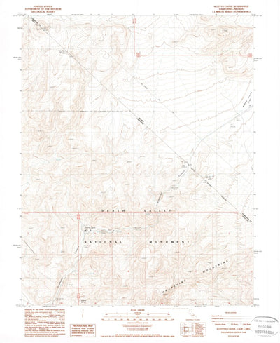 United States Geological Survey Scottys Castle, CA-NV (1988, 24000-Scale) digital map