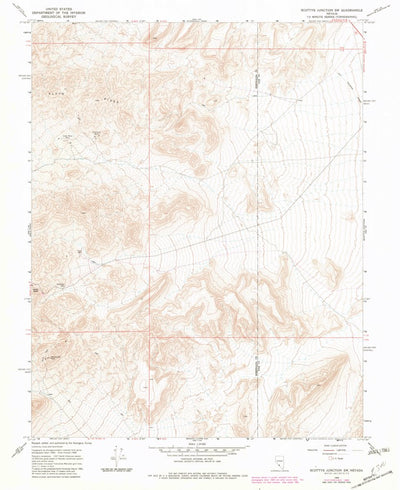 United States Geological Survey Scottys Junction SW, NV (1968, 24000-Scale) digital map