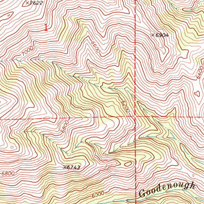 United States Geological Survey Scout Mountain, ID (1968, 24000-Scale) digital map