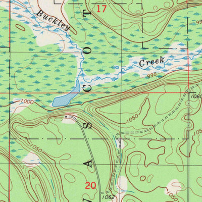 United States Geological Survey Scovils Lake, WI (1983, 24000-Scale) digital map