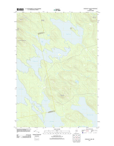 United States Geological Survey Scraggly Lake, ME (2011, 24000-Scale) digital map