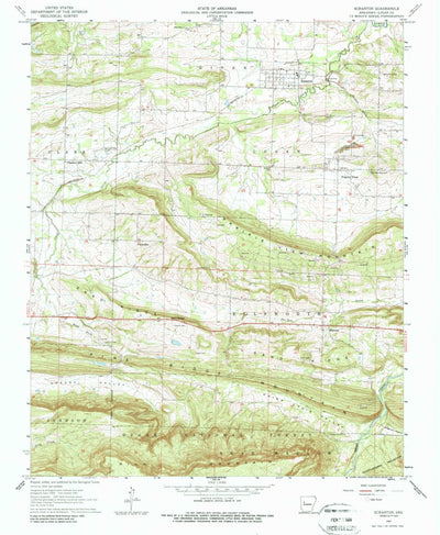 United States Geological Survey Scranton, AR (1961, 24000-Scale) digital map