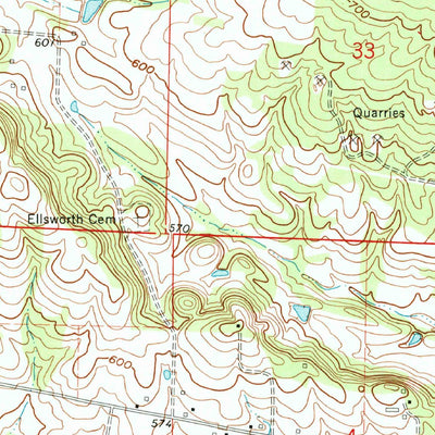 United States Geological Survey Scranton, AR (1961, 24000-Scale) digital map