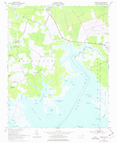 United States Geological Survey Scranton, NC (1951, 24000-Scale) digital map