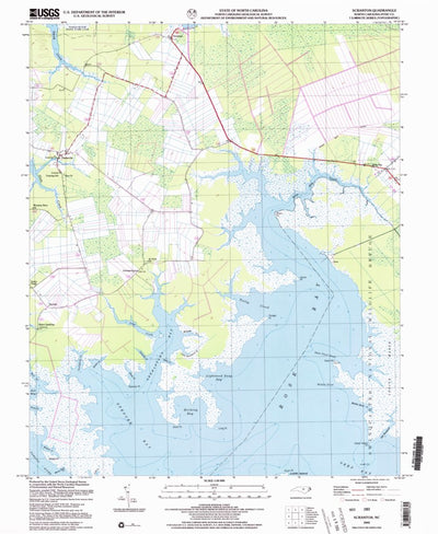 United States Geological Survey Scranton, NC (2002, 24000-Scale) digital map
