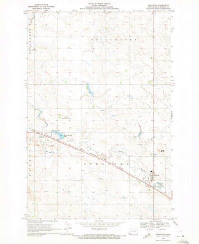 United States Geological Survey Scranton, ND (1969, 24000-Scale) digital map