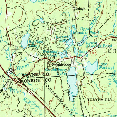 United States Geological Survey Scranton, PA-NJ (1986, 100000-Scale) digital map