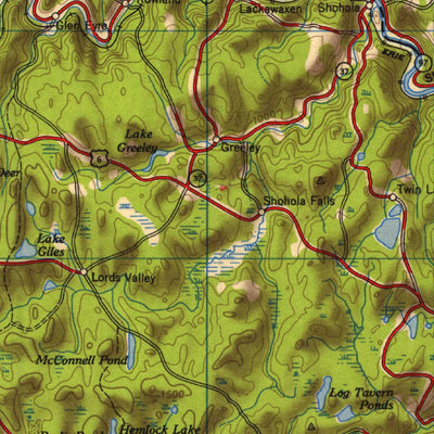 United States Geological Survey Scranton, PA-NY-NJ (1950, 250000-Scale) digital map