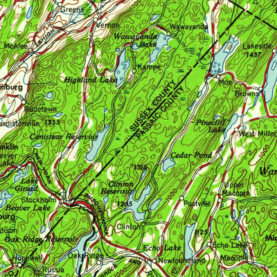 United States Geological Survey Scranton, PA-NY-NJ (1959, 250000-Scale) digital map