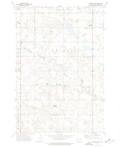 United States Geological Survey Scranton SW, ND (1973, 24000-Scale) digital map