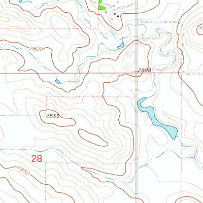 United States Geological Survey Scranton SW, ND (1973, 24000-Scale) digital map