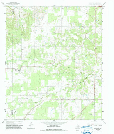 United States Geological Survey Scranton, TX (1966, 24000-Scale) digital map