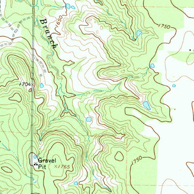 United States Geological Survey Scranton, TX (1966, 24000-Scale) digital map