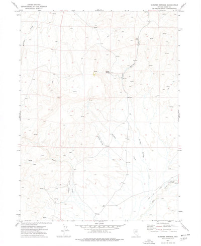 United States Geological Survey Scraper Springs, NV (1977, 24000-Scale) digital map