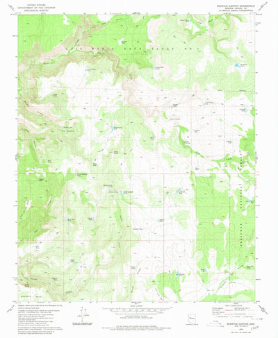 United States Geological Survey Scratch Canyon, AZ (1980, 24000-Scale) digital map