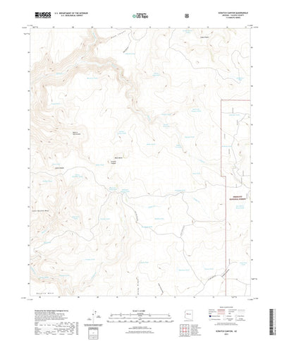 United States Geological Survey Scratch Canyon, AZ (2021, 24000-Scale) digital map