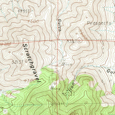 United States Geological Survey Scratchgravel Hills, MT (1985, 24000-Scale) digital map
