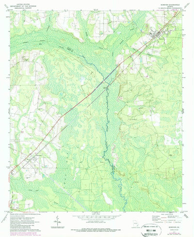 United States Geological Survey Screven, GA (1971, 24000-Scale) digital map
