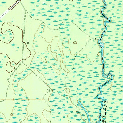 United States Geological Survey Screven, GA (1971, 24000-Scale) digital map