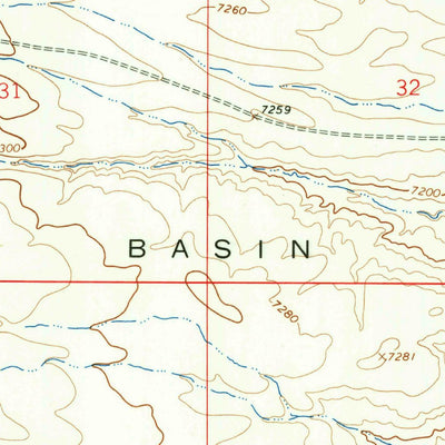 United States Geological Survey Scrivner Butte, WY-CO (1963, 24000-Scale) digital map