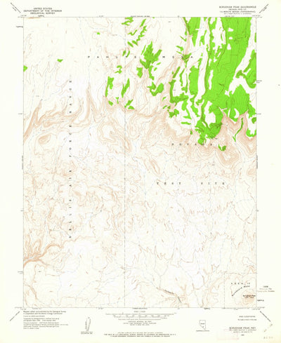 United States Geological Survey Scrugham Peak, NV (1961, 24000-Scale) digital map