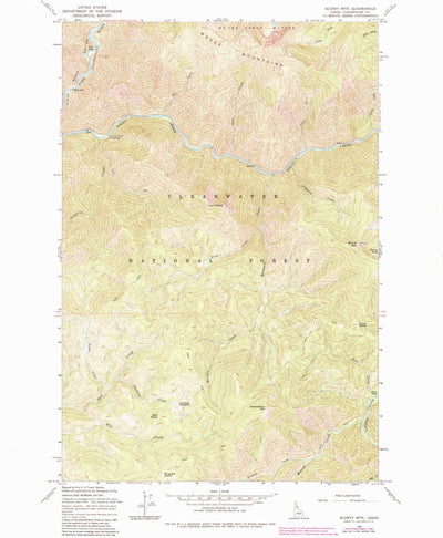 United States Geological Survey Scurvy Mountain, ID (1965, 24000-Scale) digital map