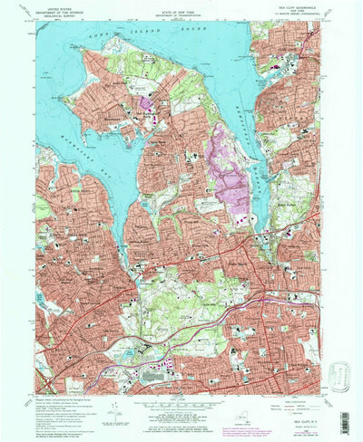 United States Geological Survey Sea Cliff, NY (1968, 24000-Scale) digital map