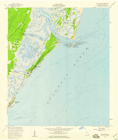 United States Geological Survey Sea Island, GA (1955, 24000-Scale) digital map
