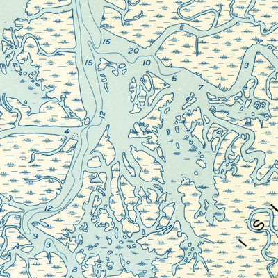 United States Geological Survey Sea Island, GA (1955, 24000-Scale) digital map