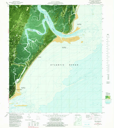 United States Geological Survey Sea Island, GA (1979, 24000-Scale) digital map