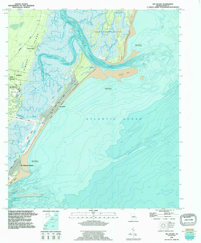 United States Geological Survey Sea Island, GA (1993, 24000-Scale) digital map