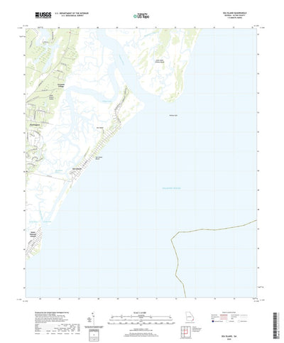 United States Geological Survey Sea Island, GA (2020, 24000-Scale) digital map