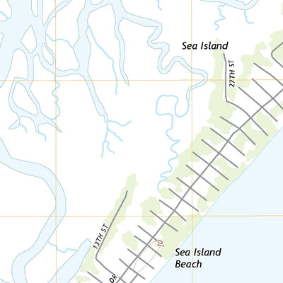 United States Geological Survey Sea Island, GA (2020, 24000-Scale) digital map